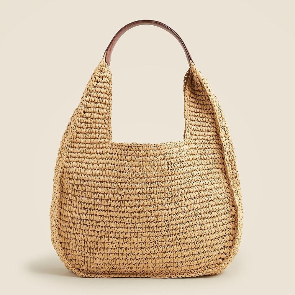 JCrew Small straw shoulder bag